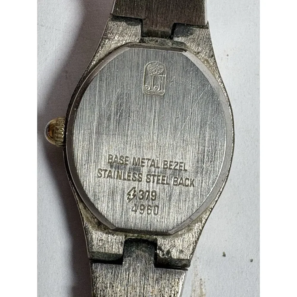 Jules Jurgensen 4960 Women’s Quartz Watch Two Tone Parts Repair Untested